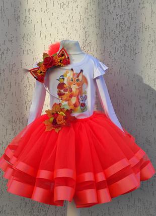 Костюм білочки карнавальний костюм білки плаття білочки новорічний наряд