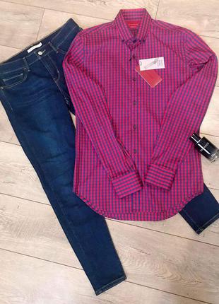 Базова сорочка zara men в клітку, сорочка