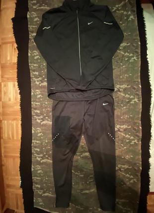 Термо костюм nike shield running storm fit, therma, оригінал, розмір м