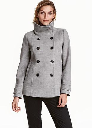 Оригинальное двубортное полупальта от бренда h&m 03901620022 разм. 36