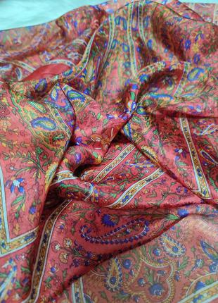 Шёлковый платок,шарф в стиле massimo dutti2 фото