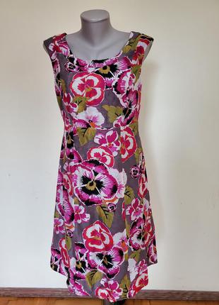 Шикарное брендовое платье лен+шелк