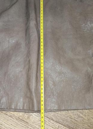 Базовая кожаная юбка zara размер m4 фото