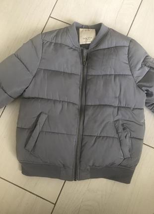 Стильна тепла куртка на хлопчика 7-8 л