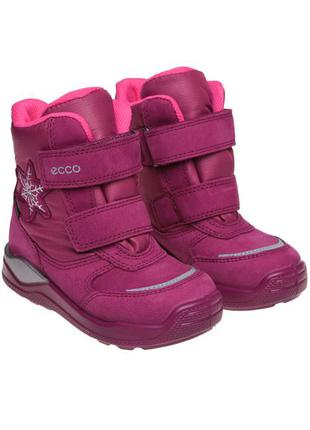 Ecco urban mini gore tex 23 зимние сапожки ботинки сапоги зимові зима ботінки экко екко ессо розові розовые рожеві 22 24