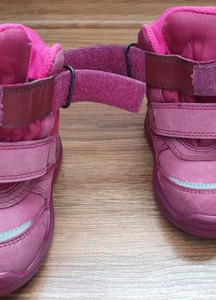 Ecco urban mini gore tex 23 зимние сапожки ботинки сапоги зимові зима ботінки экко екко ессо розові розовые рожеві 22 248 фото
