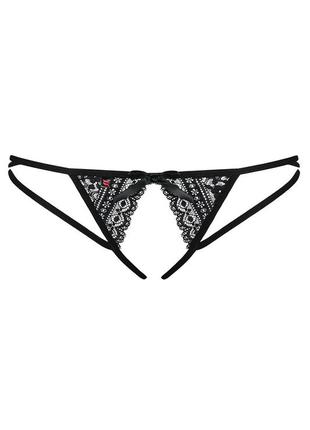Picantina obsessive черные открытые трусики 3