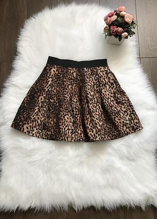 Леопардовая юбочка полусолнце