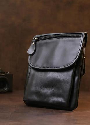 Кожаная сумка мужская через плечо