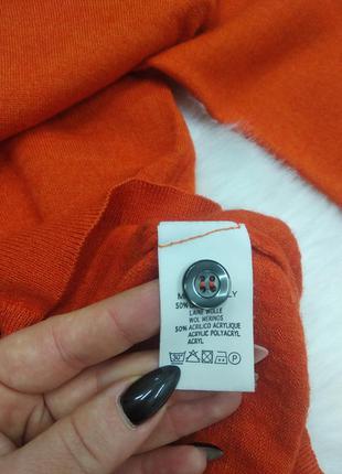 Carlo colucci яскравий обємний шерстяний кардиган светр кофта джемпер на гудзиках m l8 фото