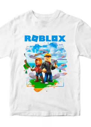 Футболка с принтом "компьютерная игра roblox (роблокс)" push it1 фото