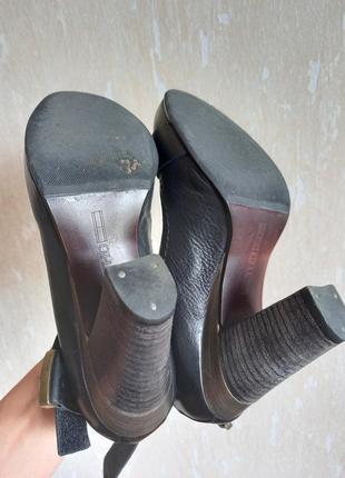 Кожанные женские туфли hilfiger denim4 фото
