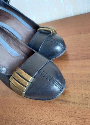 Кожанные женские туфли hilfiger denim2 фото