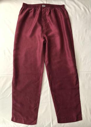 Шелковые пижамные брюки. xxl. шелк натуральный-100%