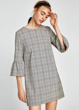 ❤️ нове плаття zara в трендову клітку s і m
