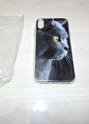 Чехол iphone x/xs cat