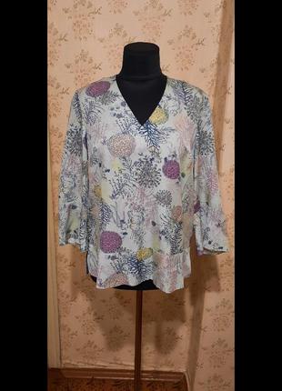 Качественная блуза от бренда noa noa.в растительный принт.