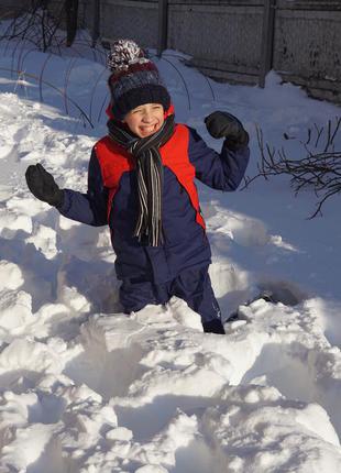 Зимний термокомбез для мальчика  8-9 лет