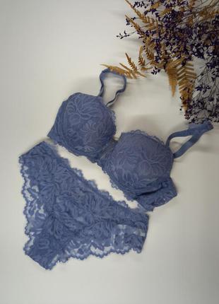 Вишуканий комплект білизни  з мереживом на дівчину leilieve 2407 - лейлив