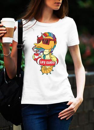 Футболка с принтом "морской конек в очках" push it