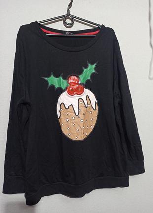 Світшот з різдвяним принтом