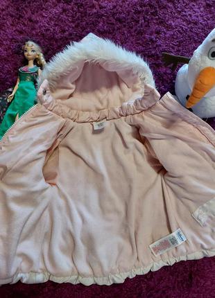 Куртка зимняя disney frozen с ельзой и ганной на 2-3 года4 фото
