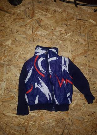 Любимейшая наша курточка с вязаными рукавами