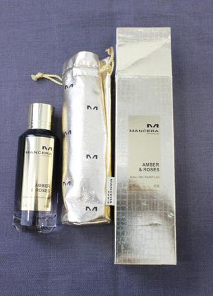 Парфюмированная вода mancera amber & roses 60ml