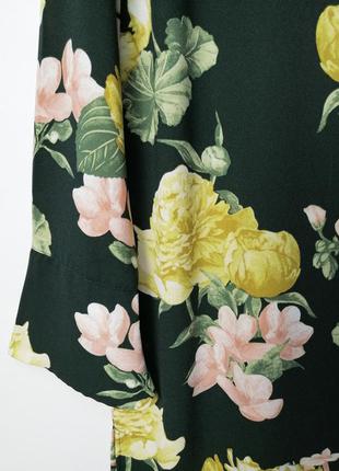 Платье миди в цветочный принт h&m4 фото