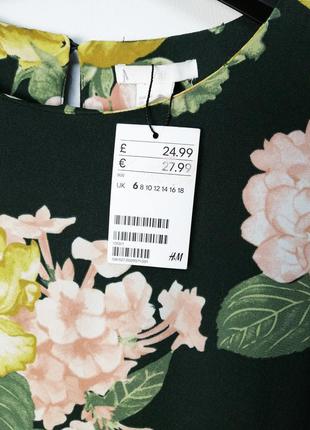 Платье миди в цветочный принт h&m7 фото