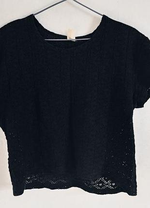 Гипюровая футболка,  топ