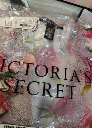 Идея для подарка 🎀шикарный сатиновый халат с кружевом р.хс/с💕victoria's secret виктория сикрет вікторія сікрет оригинал8 фото