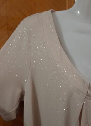 Arlene phillgs нарядная блестящая блюза с люрексом р.16 вечеринка праздник торжество