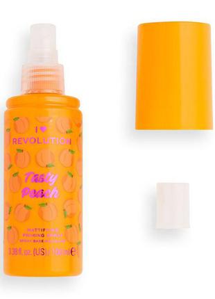 Heart revolution tasty peach mattifying priming spray - матирующий спрей база для макияжа