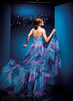 Брендовое tony bowls вечернее новогоднее (выпускное) шикарное платье