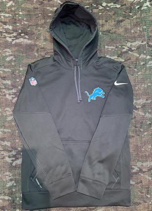 Худі nike blue lions nfl therma fit, оригінал, розмір s/m