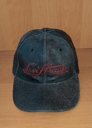 Черная кожаная винтажная кепка-снепбек levi's | levis vintage leather