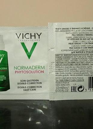 Vichy normaderm phytosolution double correction daily care moisturiser флюид для лица, набор.