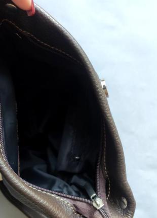 Стильная брендовая кожаная сумка genuine leather8 фото