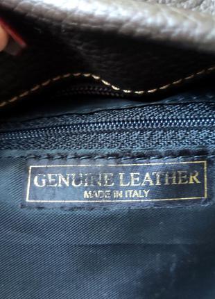 Стильная брендовая кожаная сумка genuine leather4 фото