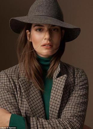 Стильний шерстяний капелюх шляпа marks and spencer