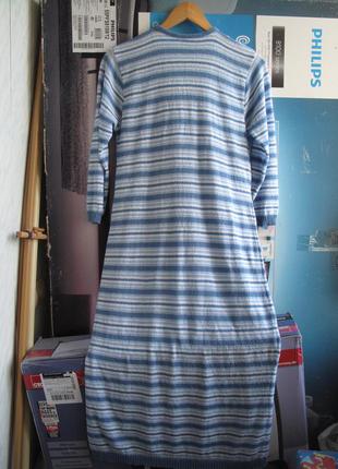 Симпатичное платье-миди нежно-голубого цвета2 фото