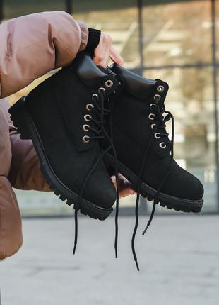 Timberland женские ботинки тимберленд чёрные