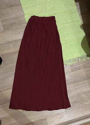 Плиссированная юбка гофрированная