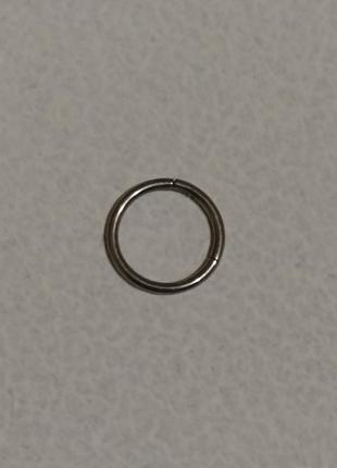 Серьга для пирсинга. титановое сегментное кольцо 8 мм1 фото