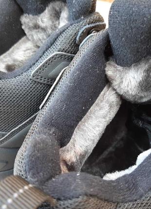 Мужские высокие черные меховые ботинки adidas climaproof 🆕 высокие кроссовки адидас2 фото