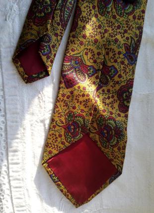 Вузька краватка шовк узкий галстук шелк1 фото