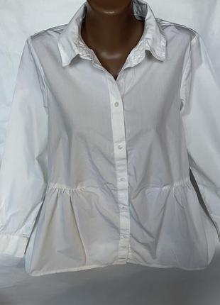 Базова біла сорочка , вільний крій