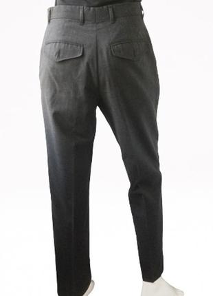 Шерстяные   брюки с высокой посадкой hugo boss, германия4 фото