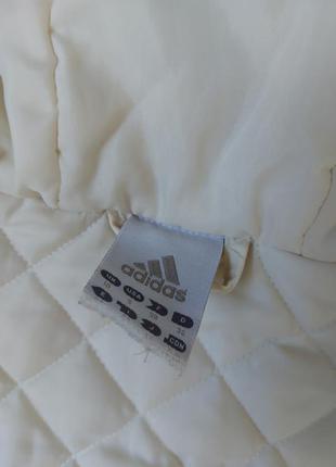 Пуховик adidas белый  женский9 фото